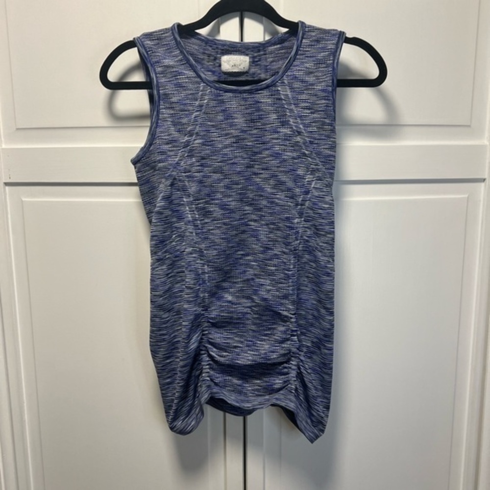 Athleta Breathe Tank Size Women’s Medium Color Space Dye Blue Heather